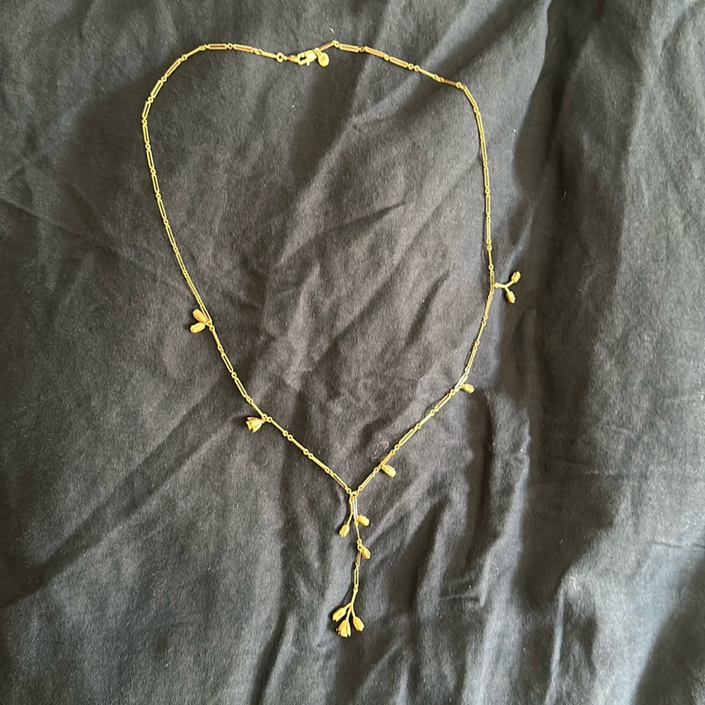 Madewell Gold Rose Necklace